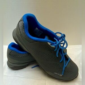 Shimano MT3 Women’s US 8.5 Cycling Shoes SPD Clipless Gray Blue SHMT301W Biking